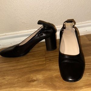 Everlane The Day High Heel in stacked black